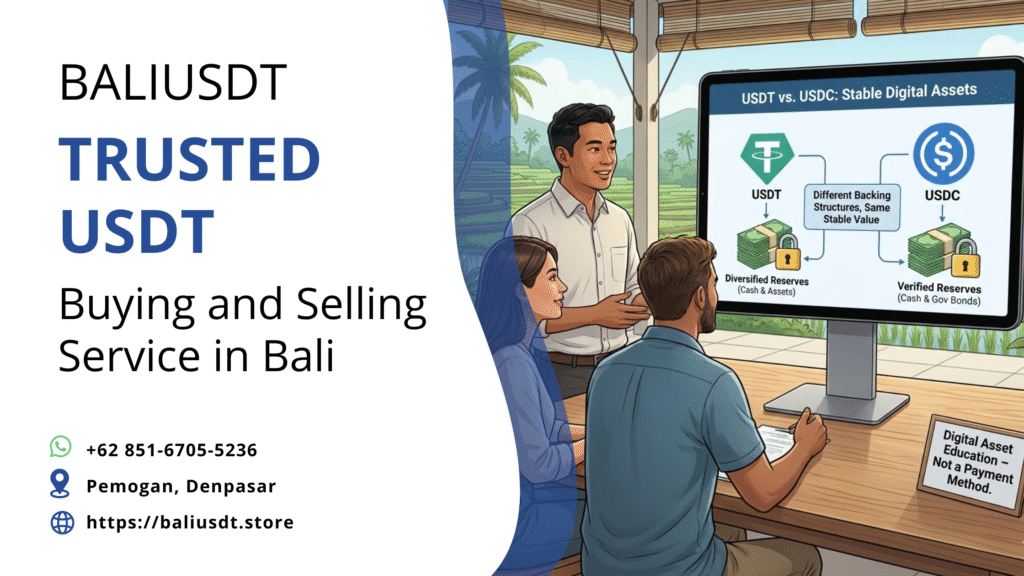 What is the difference between USDT and USDC? A Bali Guide Difference between USDT and USDC?