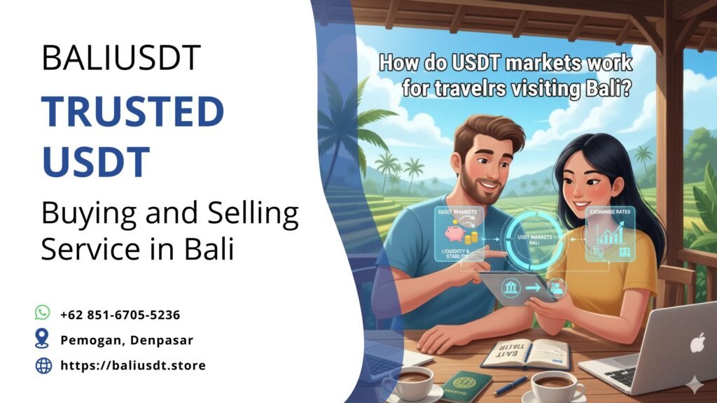 How do USDT markets work for travelers visiting Bali?